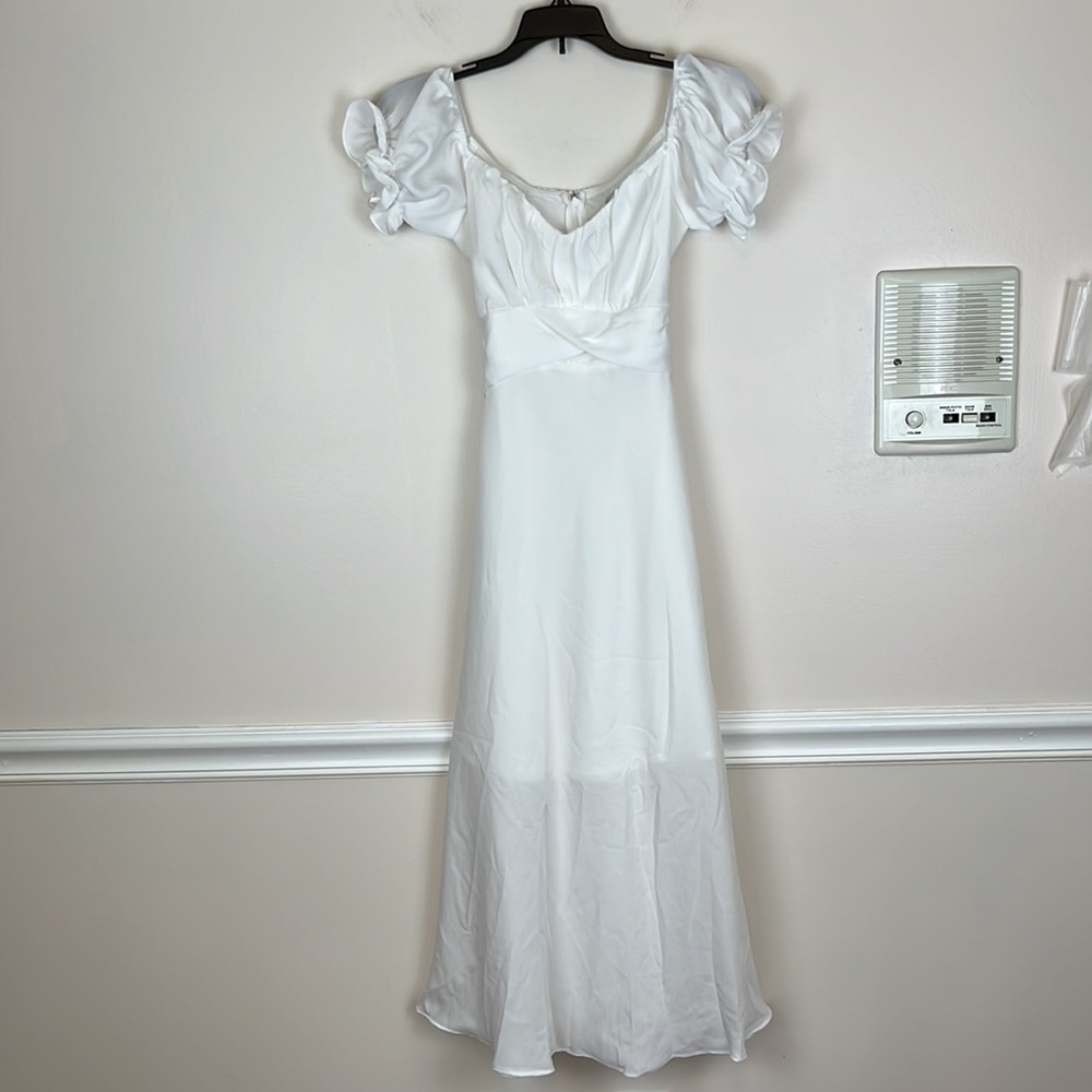 Hello Molly White Midi Slip Dress, Size XS, Bridal or Wedding events - Picture 14 of 14